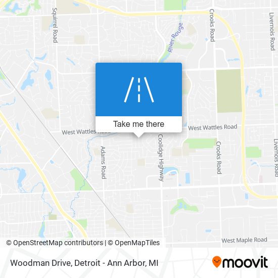 Woodman Drive map