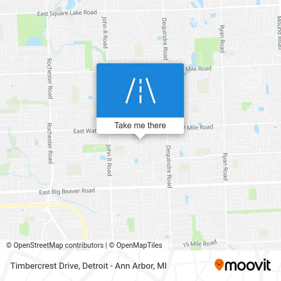 Timbercrest Drive map