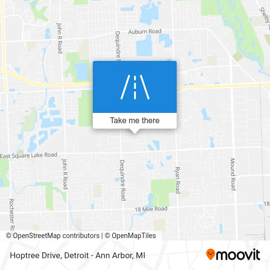 Hoptree Drive map