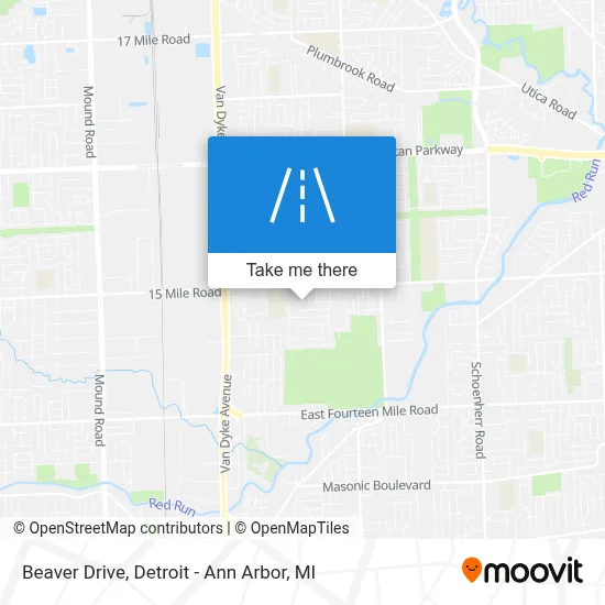 Beaver Drive map