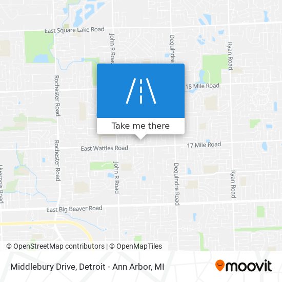 Middlebury Drive map