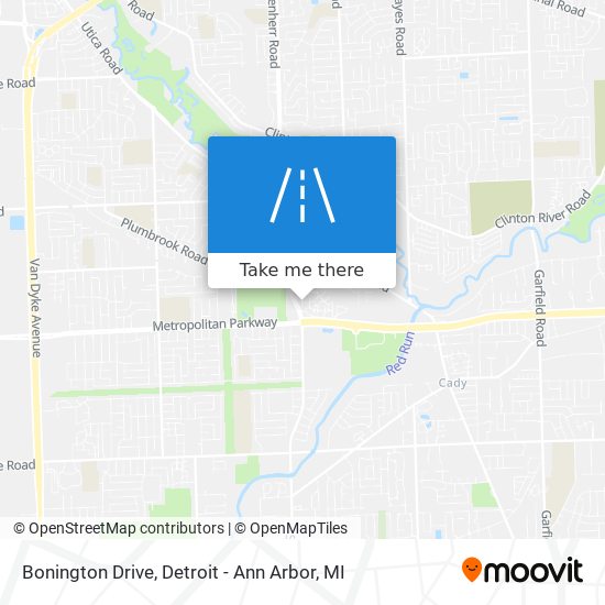 Bonington Drive map