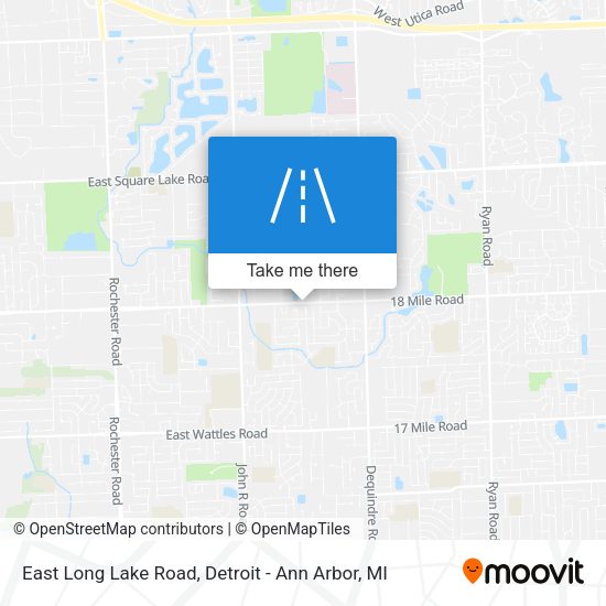 East Long Lake Road map