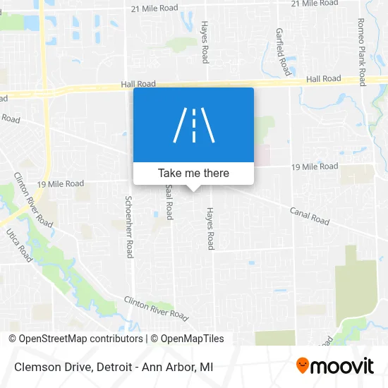 Clemson Drive map