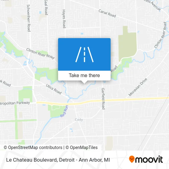 Le Chateau Boulevard map