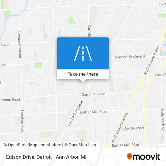 Edison Drive map