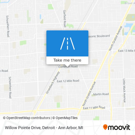 Willow Pointe Drive map