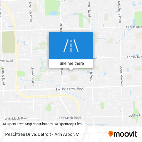 Peachtree Drive map