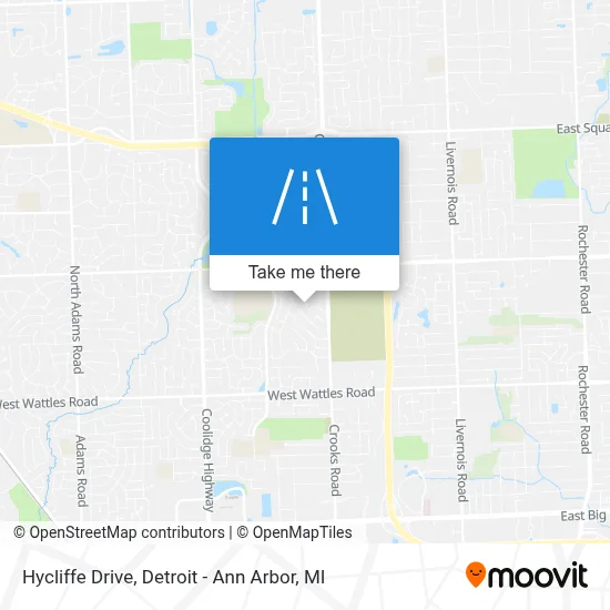 Hycliffe Drive map