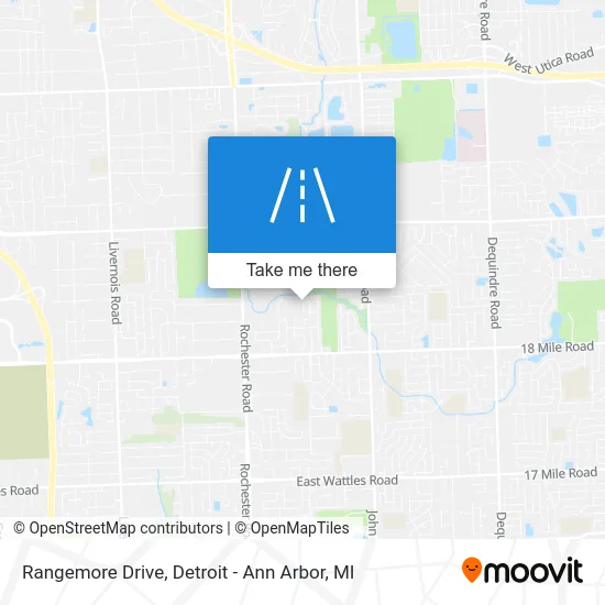 Rangemore Drive map