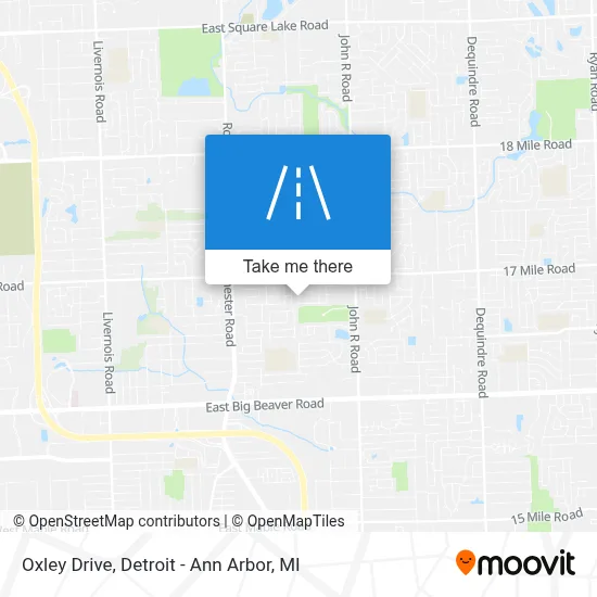 Oxley Drive map