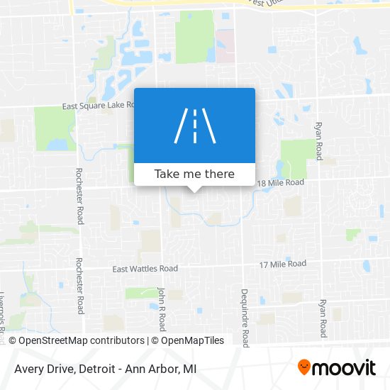 Mapa de Avery Drive