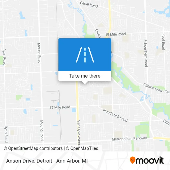 Anson Drive map