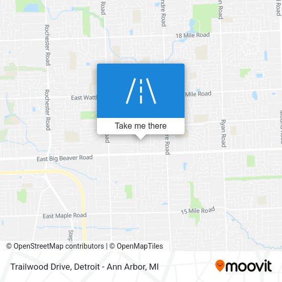 Trailwood Drive map