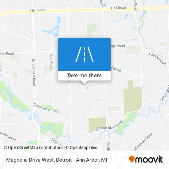 Mapa de Magnolia Drive West