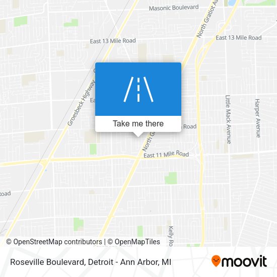 Mapa de Roseville Boulevard
