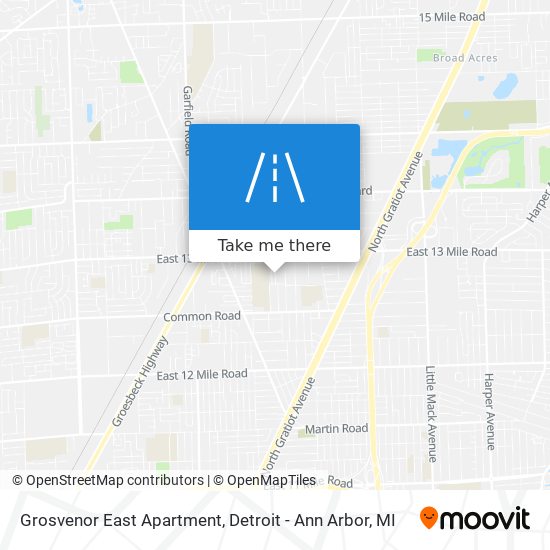 Grosvenor East Apartment map