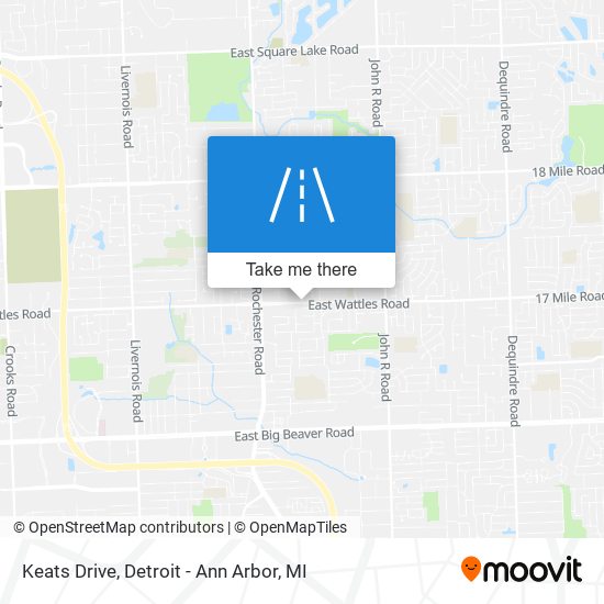 Keats Drive map