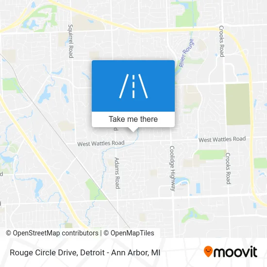 Rouge Circle Drive map