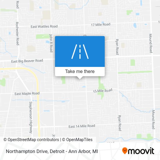 Mapa de Northampton Drive