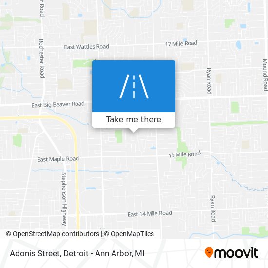 Mapa de Adonis Street