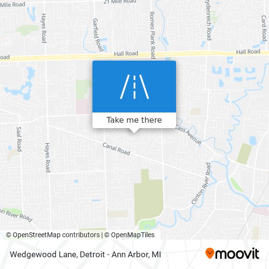 Mapa de Wedgewood Lane