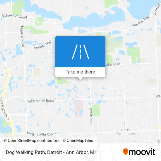 Dog Walking Path map