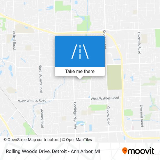 Rolling Woods Drive map