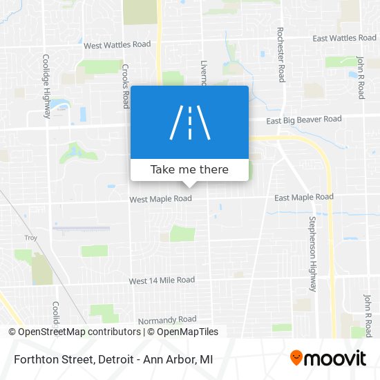 Forthton Street map