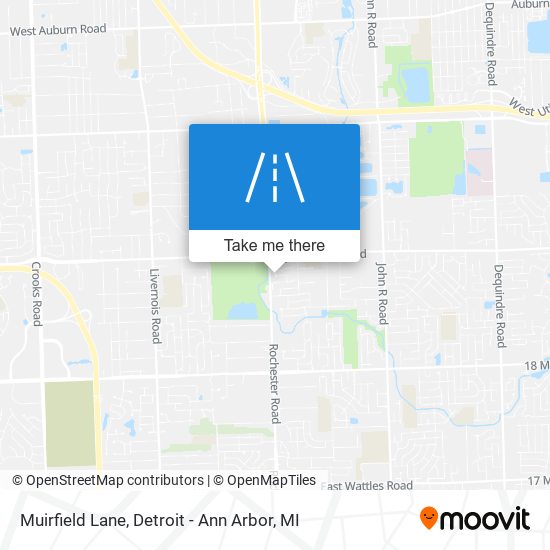 Muirfield Lane map