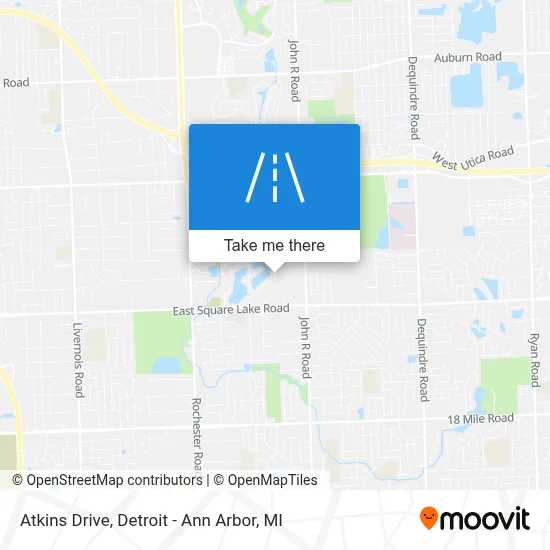 Atkins Drive map