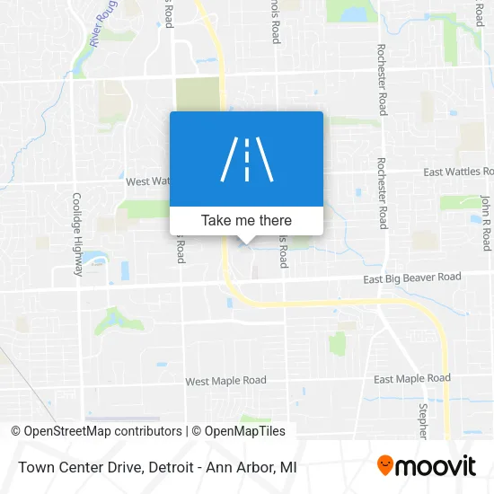 Mapa de Town Center Drive