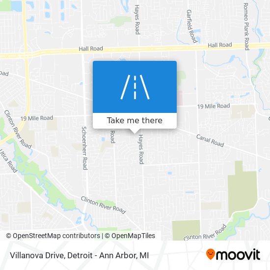 Mapa de Villanova Drive