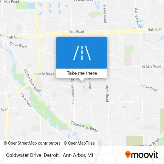 Coldwater Drive map