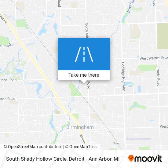 South Shady Hollow Circle map