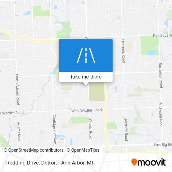 Redding Drive map