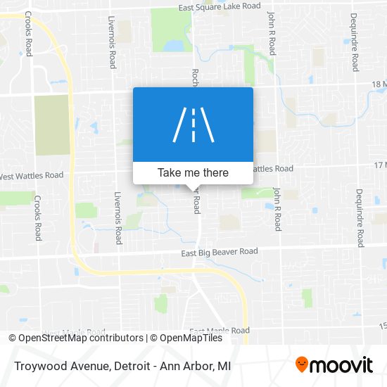 Troywood Avenue map