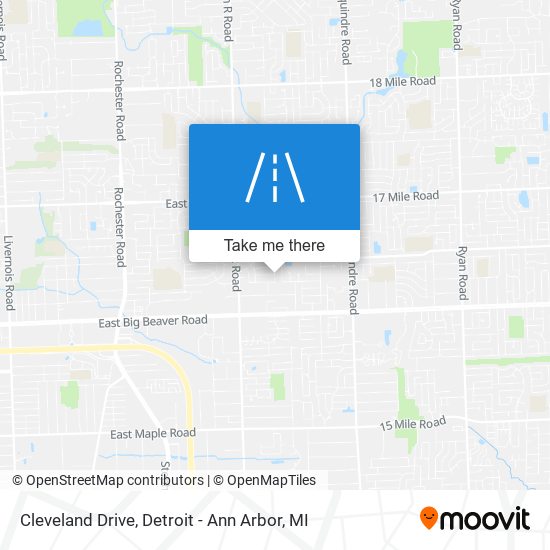 Cleveland Drive map