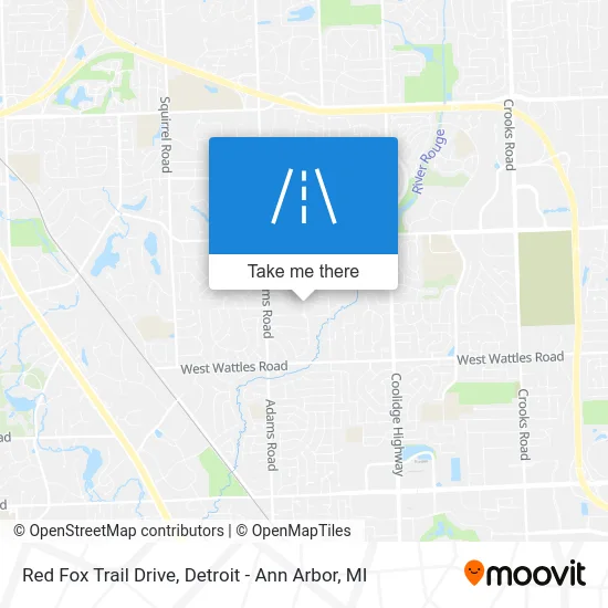 Red Fox Trail Drive map