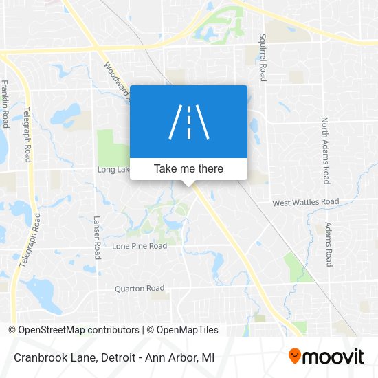 Mapa de Cranbrook Lane