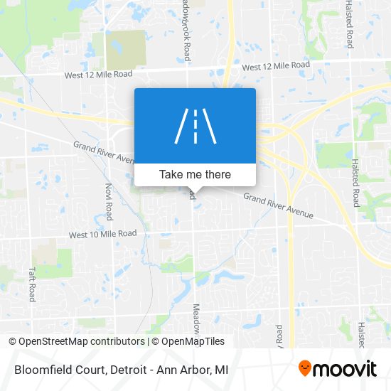 Mapa de Bloomfield Court