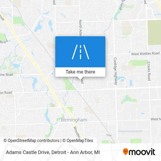 Adams Castle Drive map