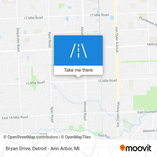 Bryan Drive map