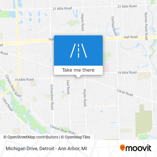 Mapa de Michigan Drive