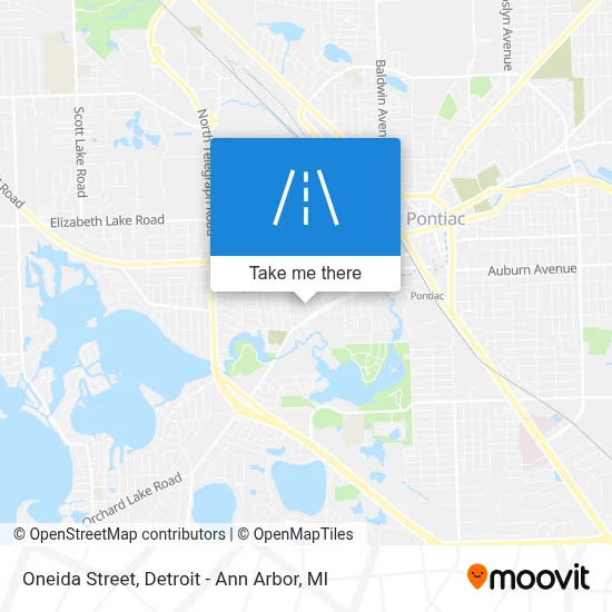 Oneida Street map