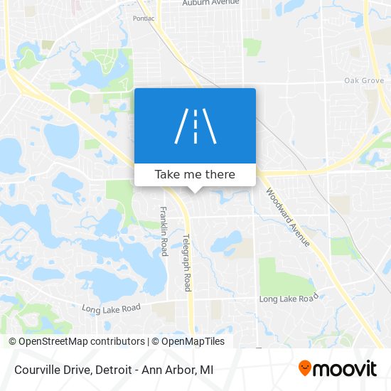 Courville Drive map