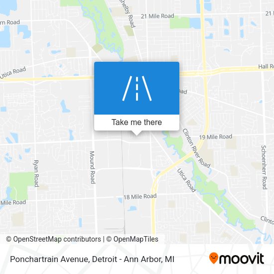 Ponchartrain Avenue map