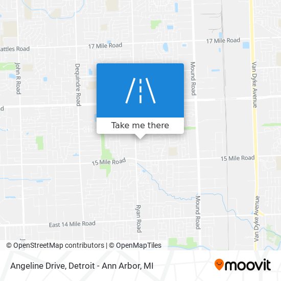 Mapa de Angeline Drive