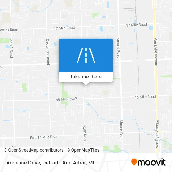 Angeline Drive map