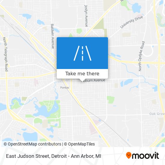 East Judson Street map